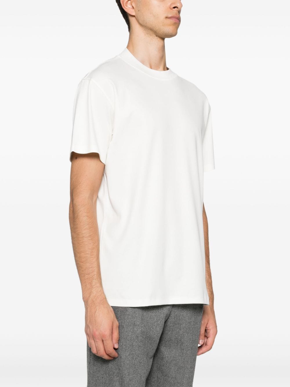 Shop Lardini Logo-tag T-shirt In White