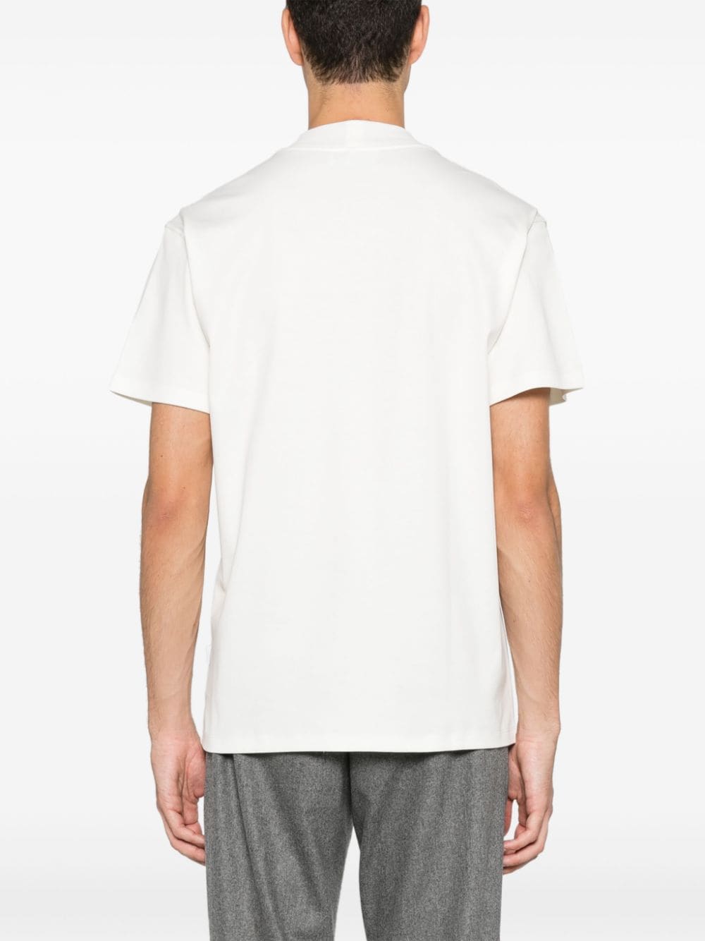 Shop Lardini Logo-tag T-shirt In White