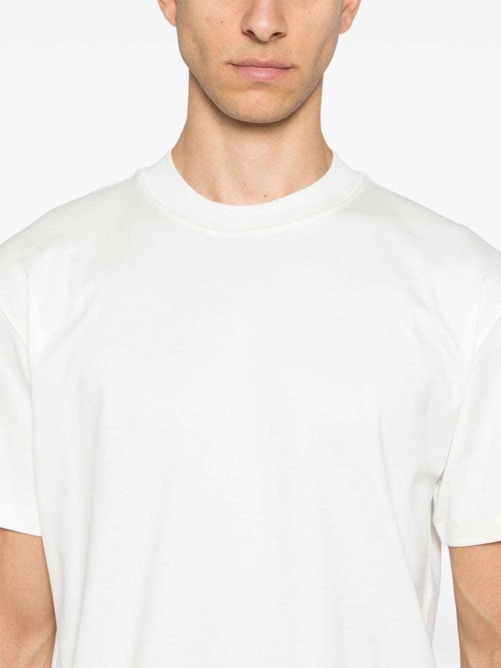 Shop Lardini Logo-tag T-shirt In White