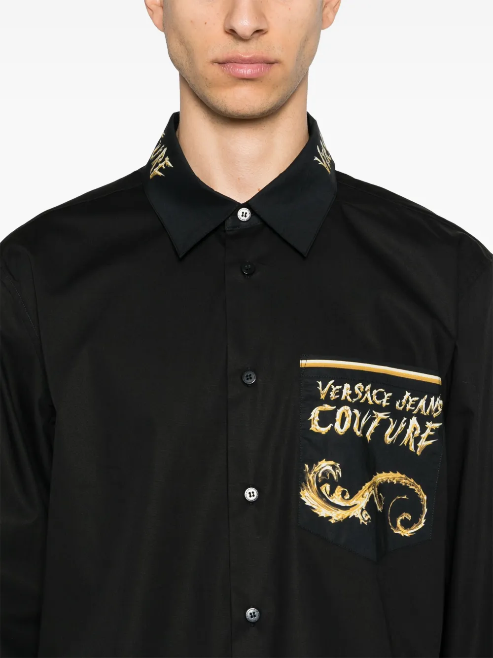 Affordable Versace Jeans Couture Chrome Couture-print shirt Men