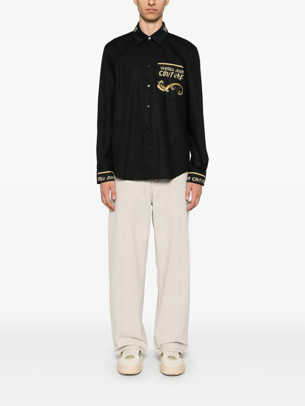 Affordable Versace Jeans Couture Chrome Couture-print shirt Men