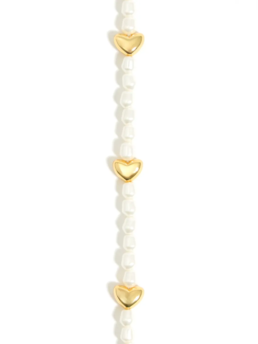 Bimba y Lola heart-charm pearl necklace - Goud