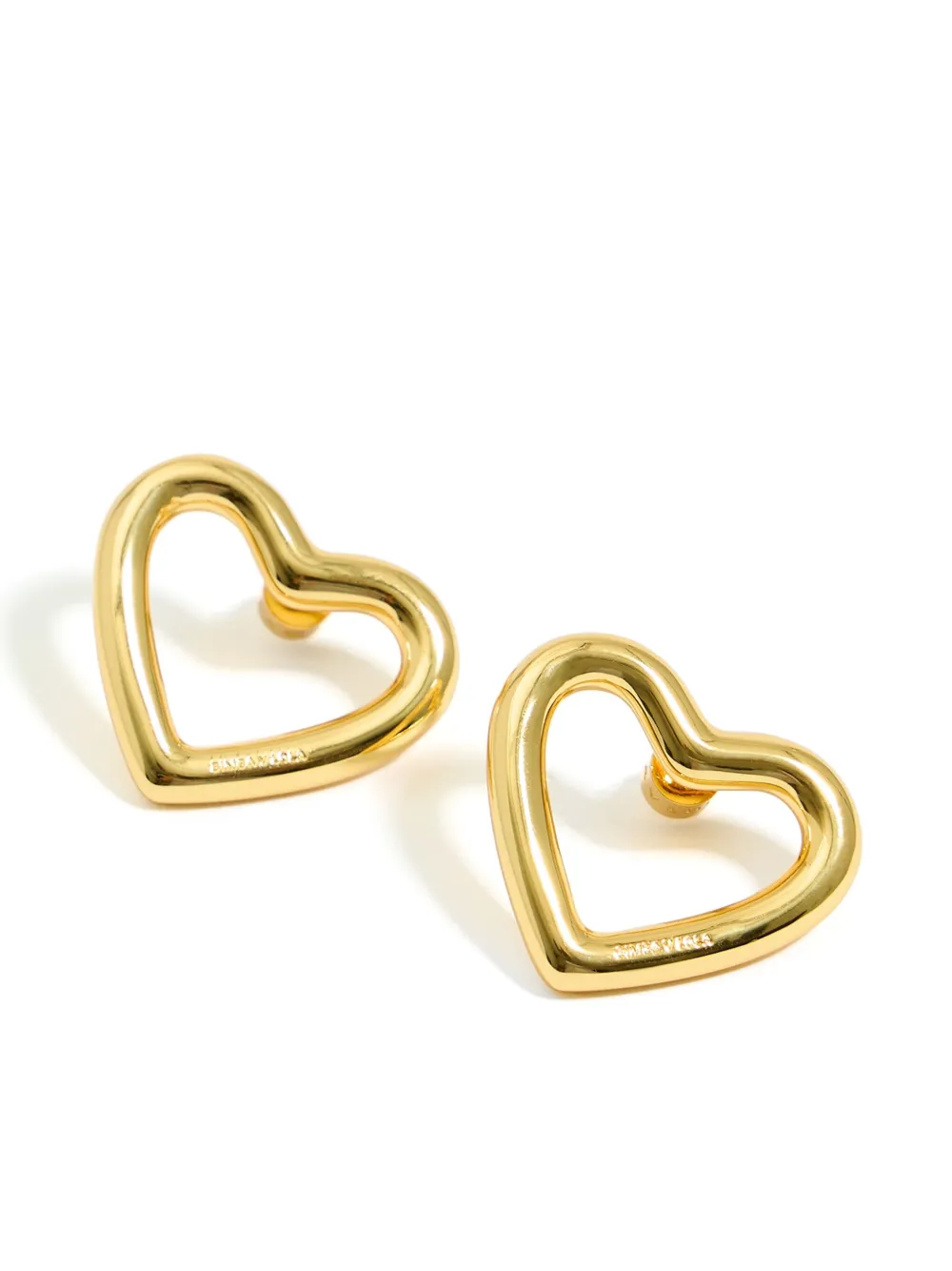 Bimba y Lola heart-shaped stud earrings - Goud
