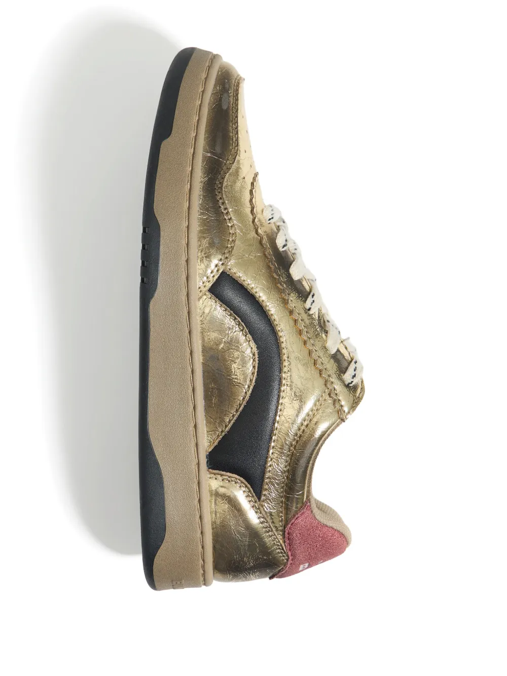 Bimba y Lola Leren sneakers Goud