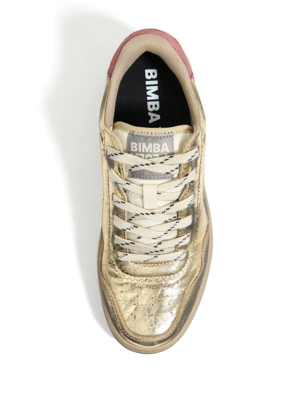 Bimba y Lola Leren sneakers Goud
