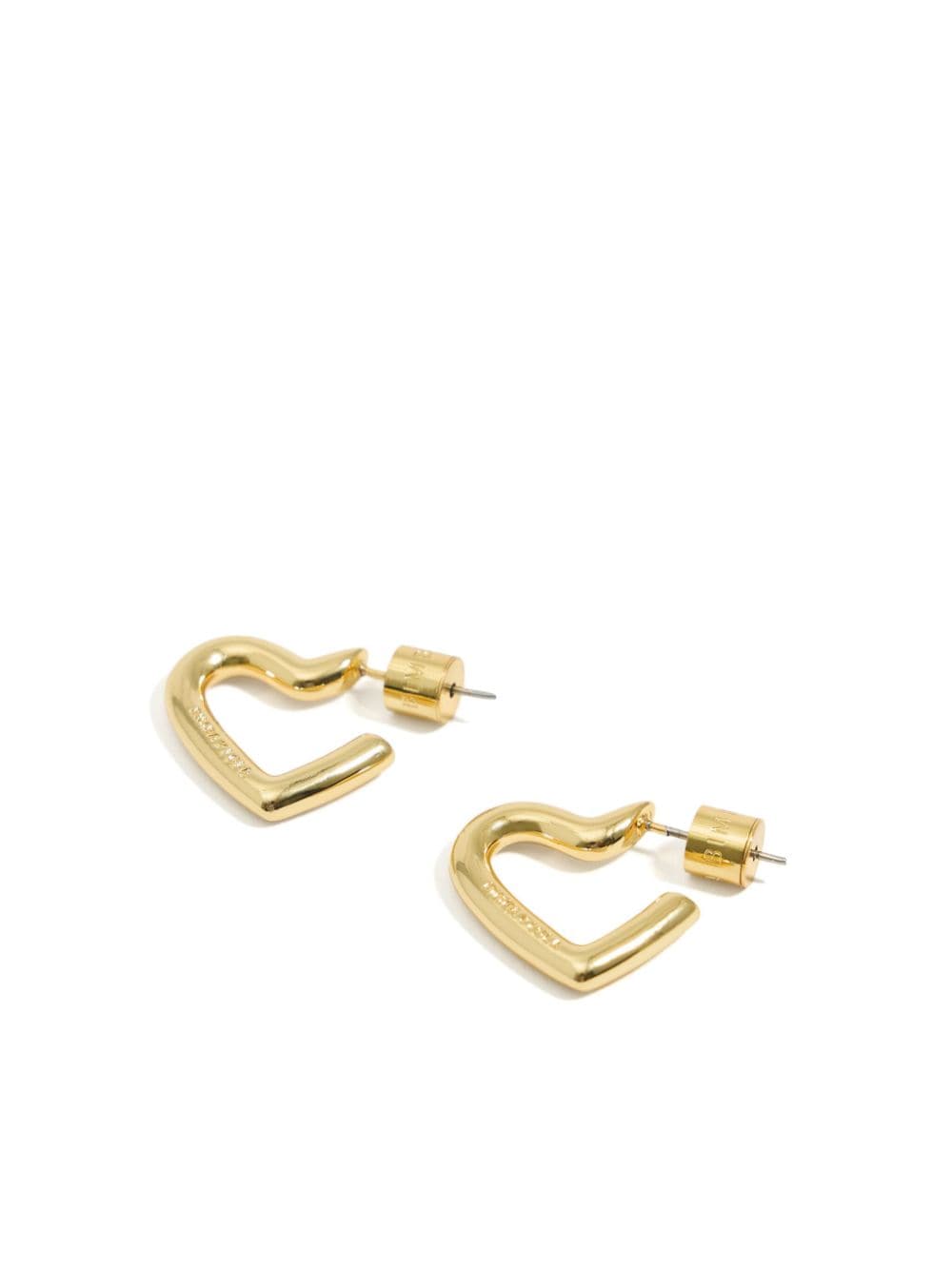 Bimba y Lola heart-shaped hoop earrings - Goud