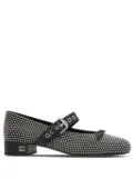 Miu Miu 25mm buckled ballerina shoes - Black