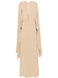 STEPHANE ROLLAND cape maxi dress - Neutrals