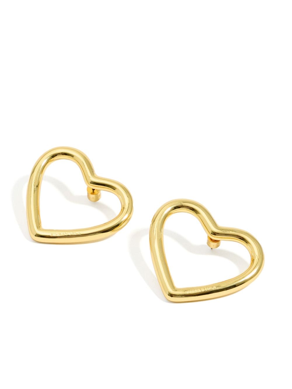 Shop Bimba Y Lola Heart-motif Earrings In Gold