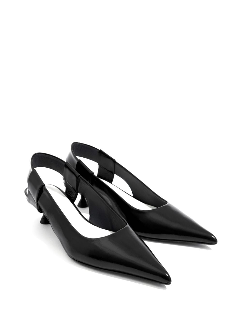 Bimba y Lola slingback leather pumps - Zwart