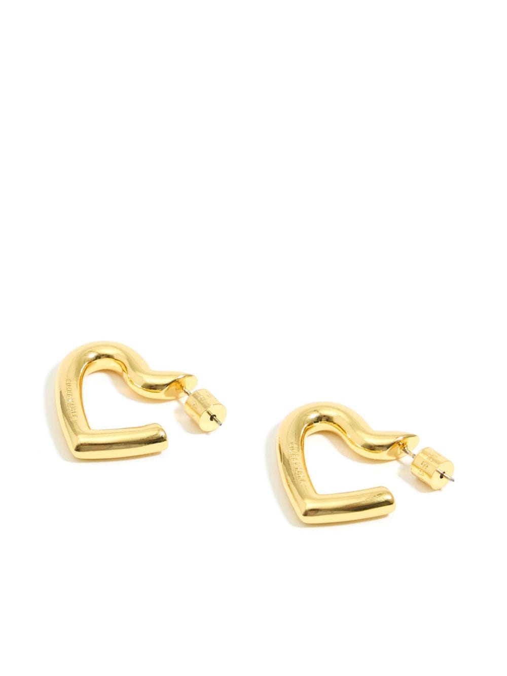 Bimba y Lola heart-shaped hoop earrings - Goud