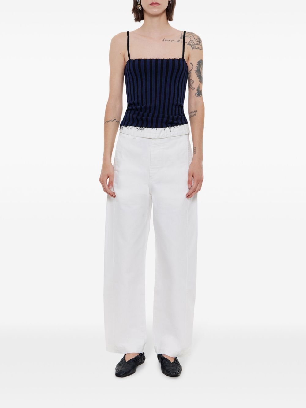 Bimba y Lola Barrel wide-leg jeans - Wit