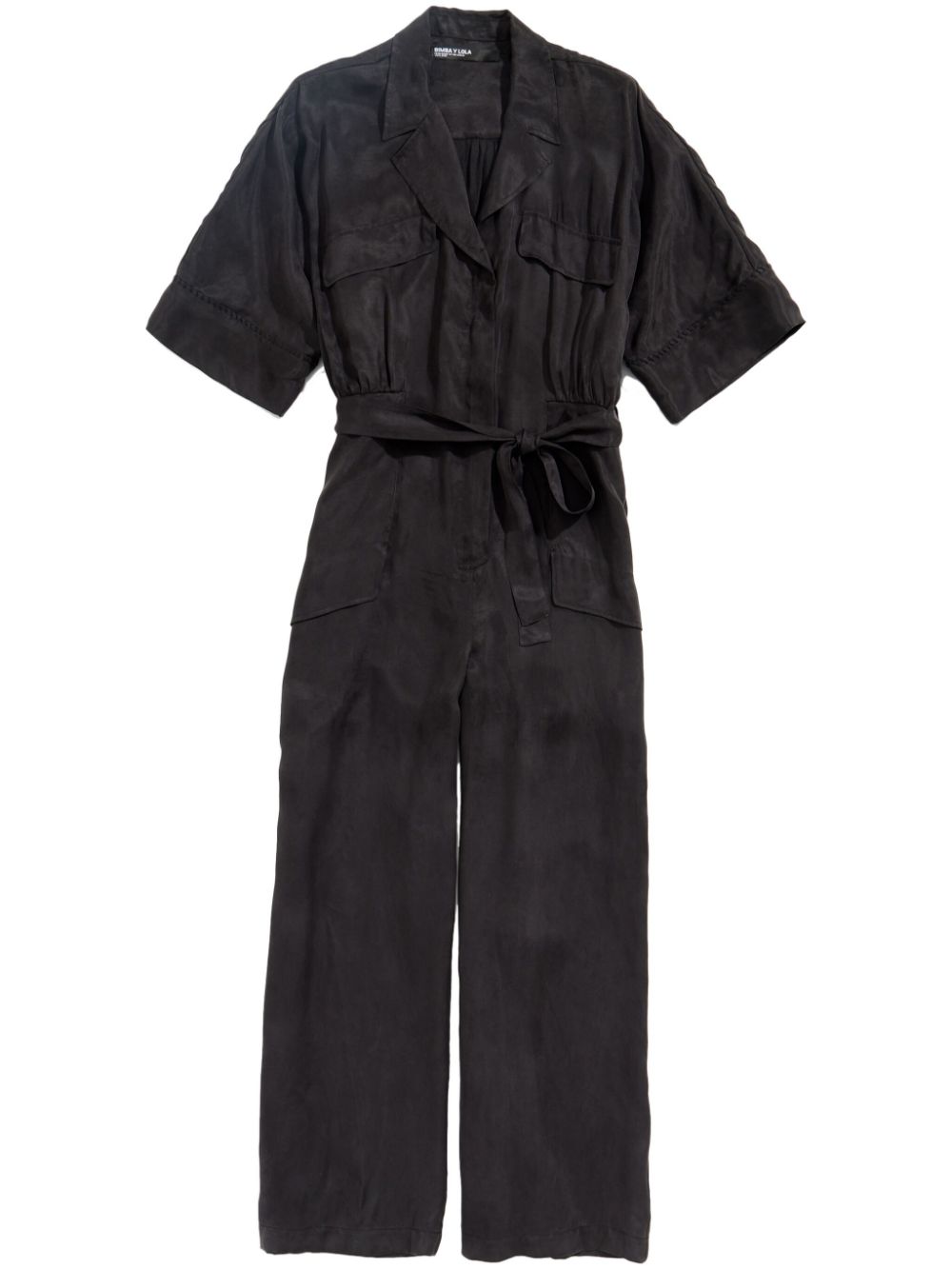 faded-effect cargo jumpsuit