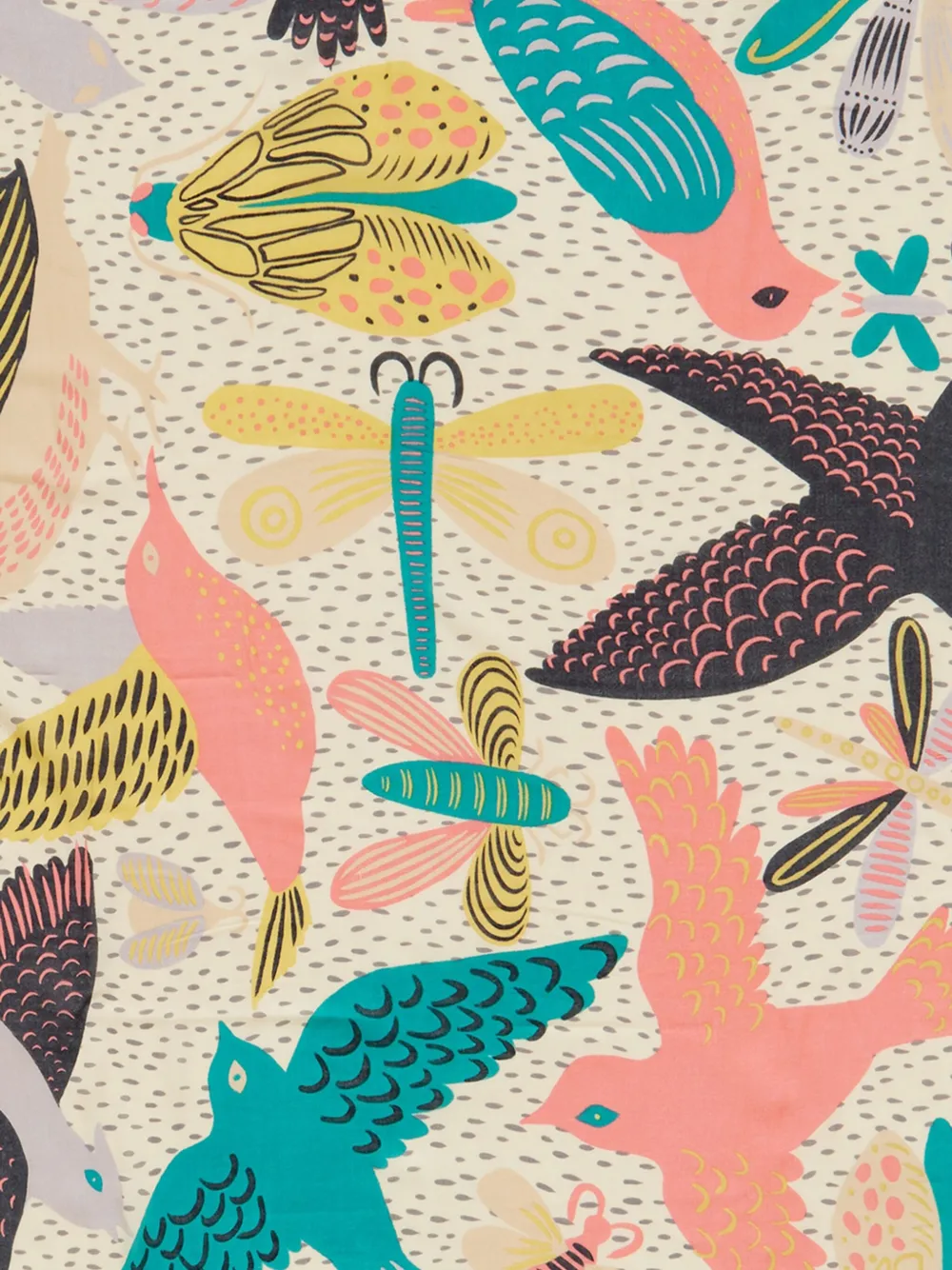 Bimba y Lola graphic-print scarf - Beige