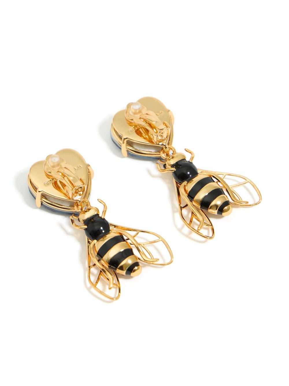 Shop Bimba Y Lola Bee Earrings In Black