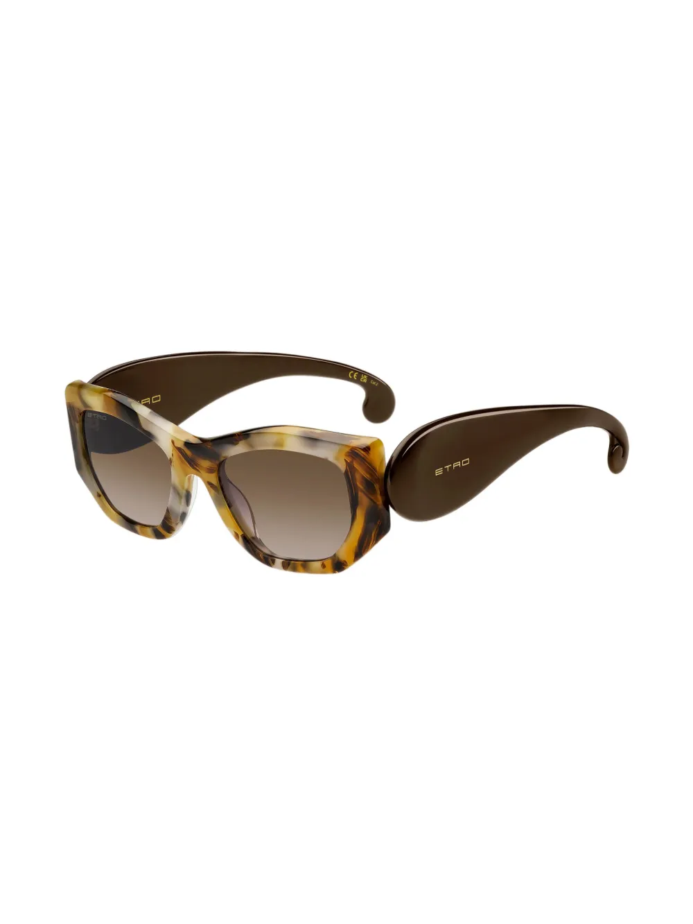 ETRO Zonnebril met paisley montuur Bruin