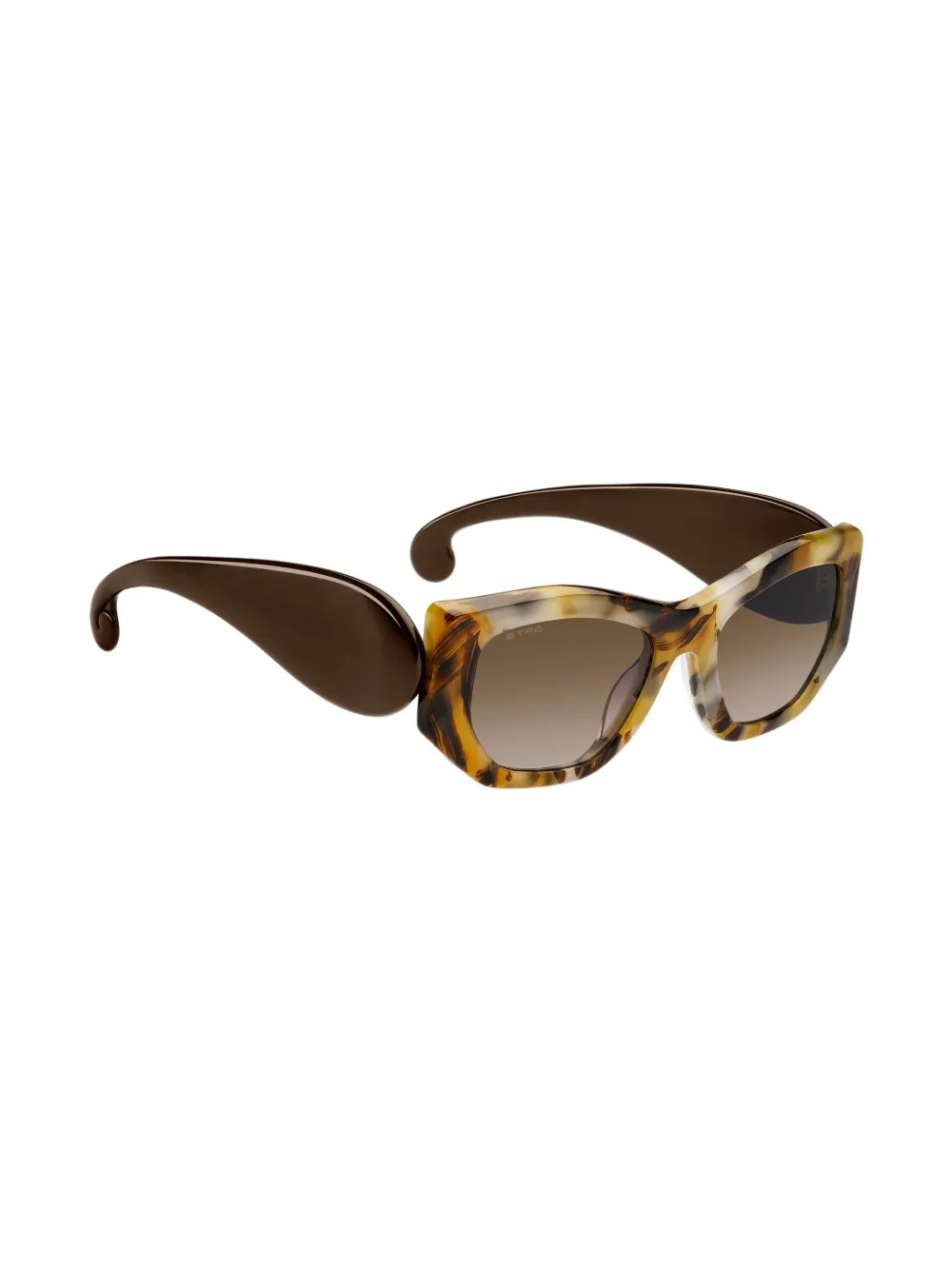 ETRO Zonnebril met paisley montuur - Bruin
