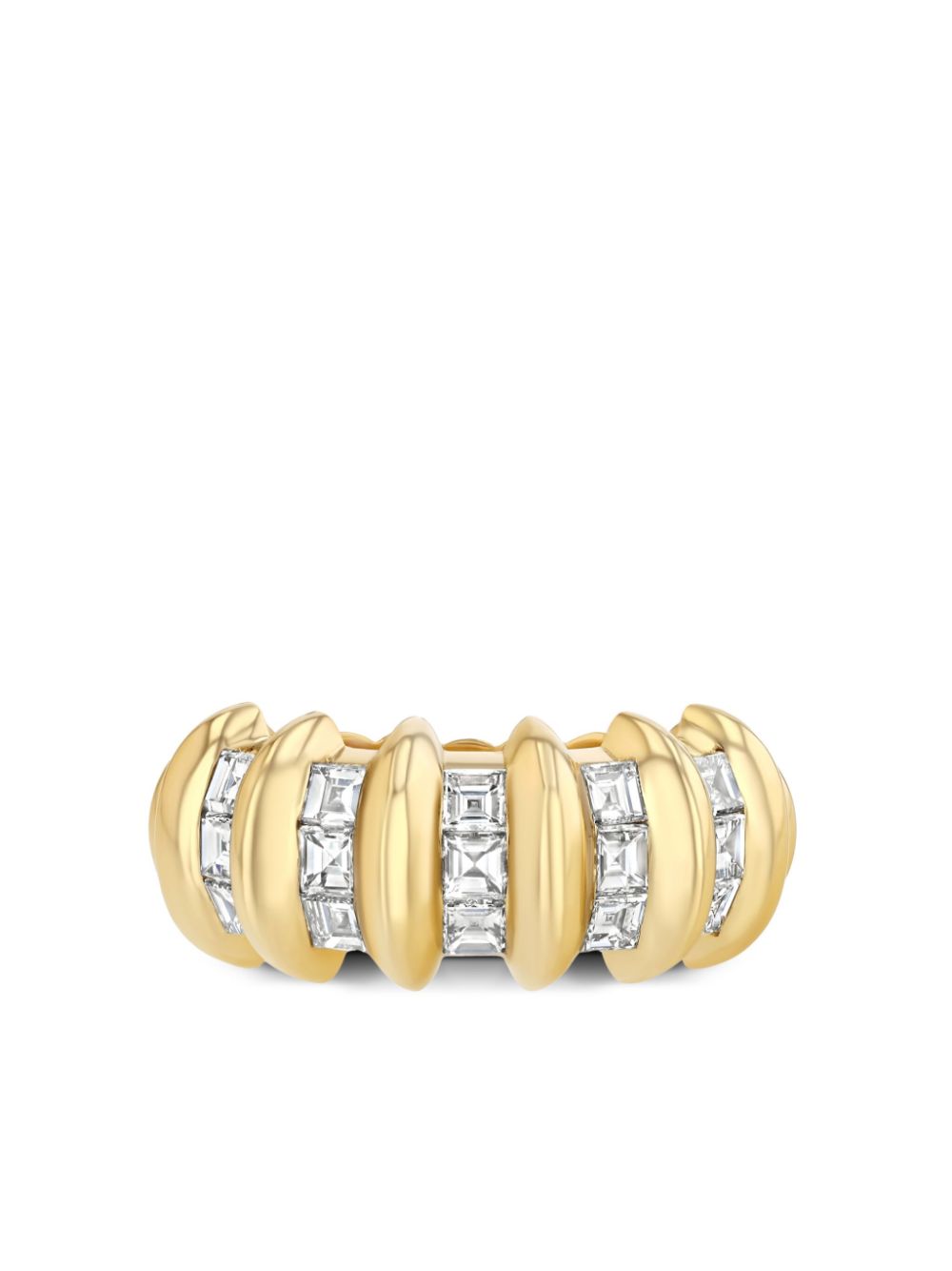 18kt yellow gold diamond ring