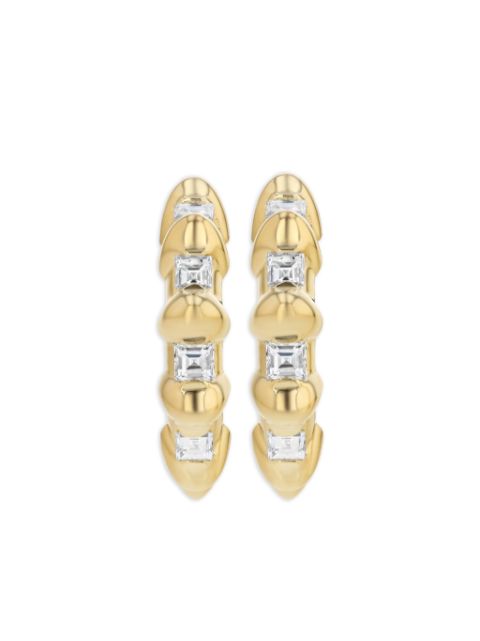 Lizzie Mandler Fine Jewelry boucles d'oreilles Bubble en or 18ct pavées de diamants