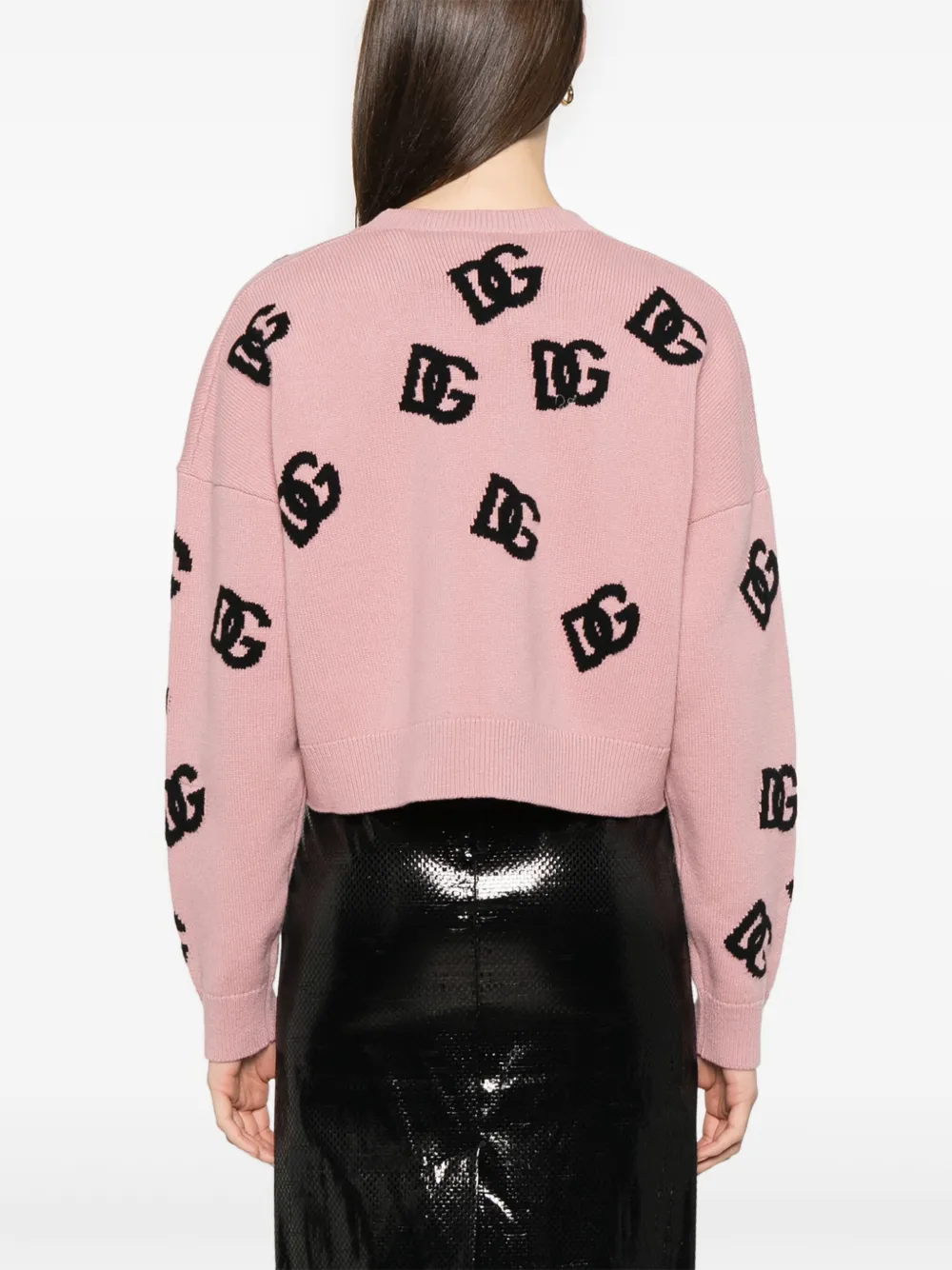 Dolce & Gabbana Vest met jacquard logo Roze