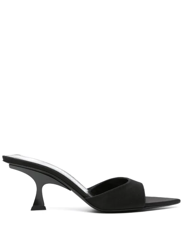 The Attico 70mm Bes Mules in Black