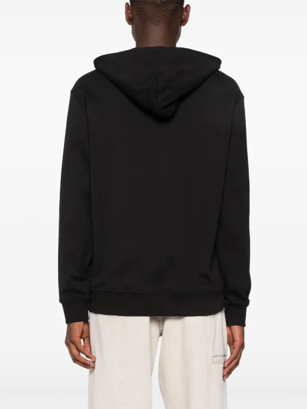 Just Cavalli logo-appliqué Hoodie | Black | FARFETCH
