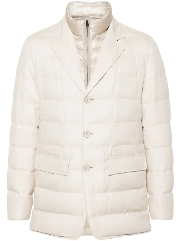 Herno Quilted Jacket Neutrals FARFETCH PH