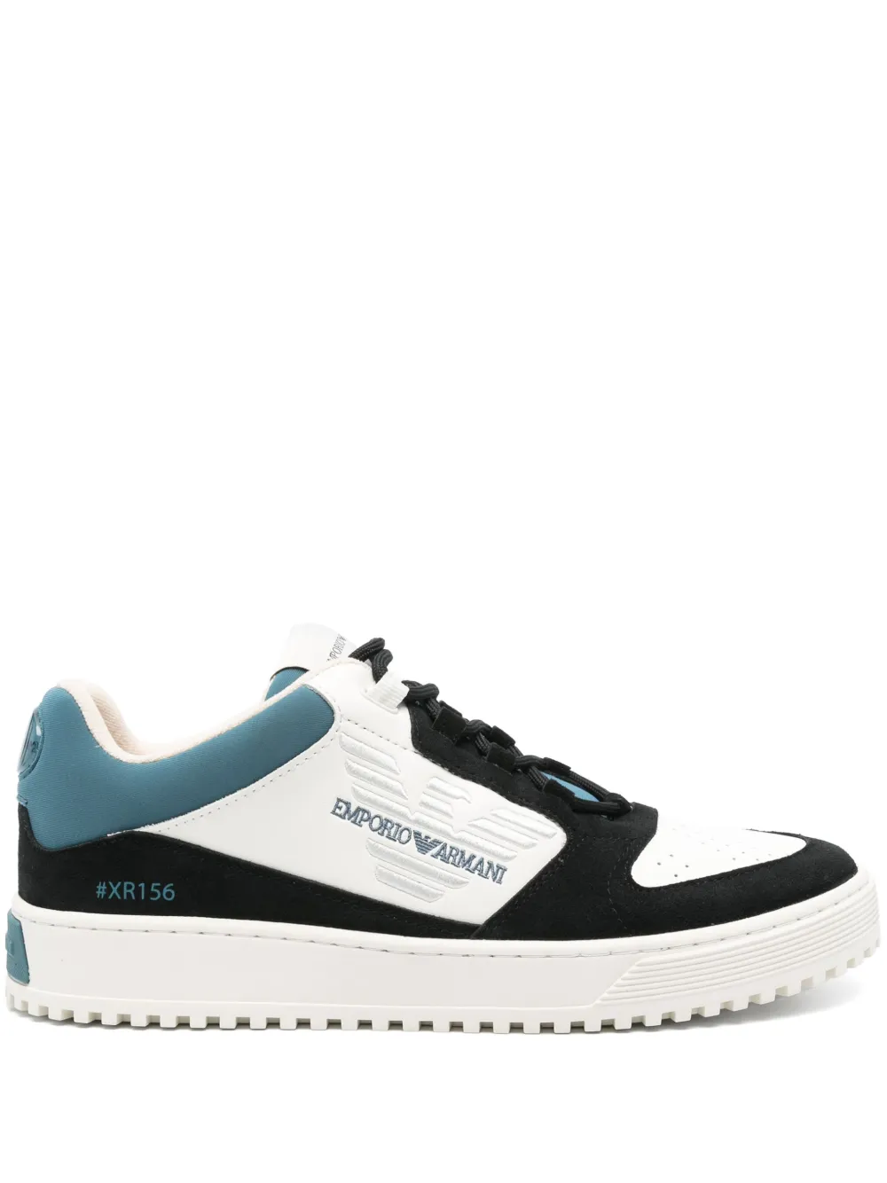 Emporio Armani logo embroidered Sneakers White FARFETCH