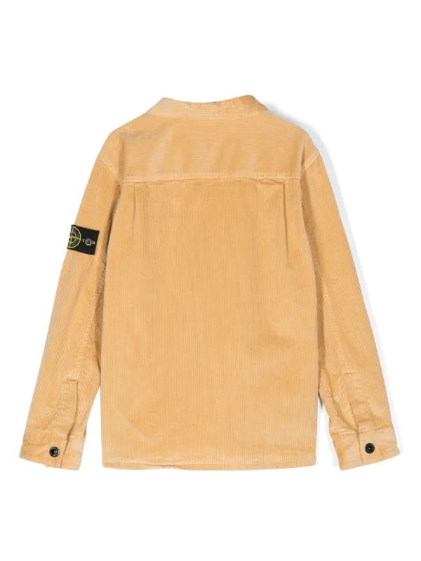 Stone Island Junior Compass-badge Overshirt Neutrals FARFETCH VN