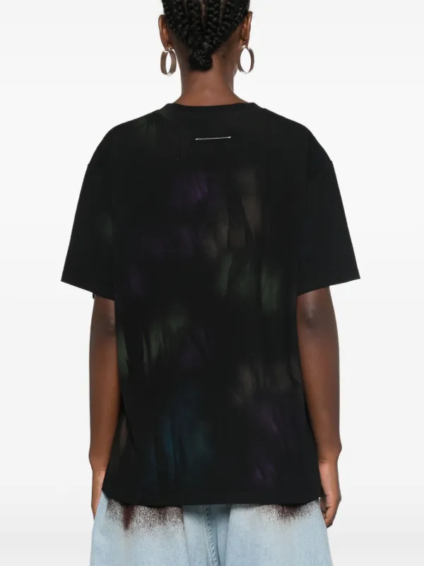 MM6 Maison Margiela Single-Stitch-logo T-shirt | Black