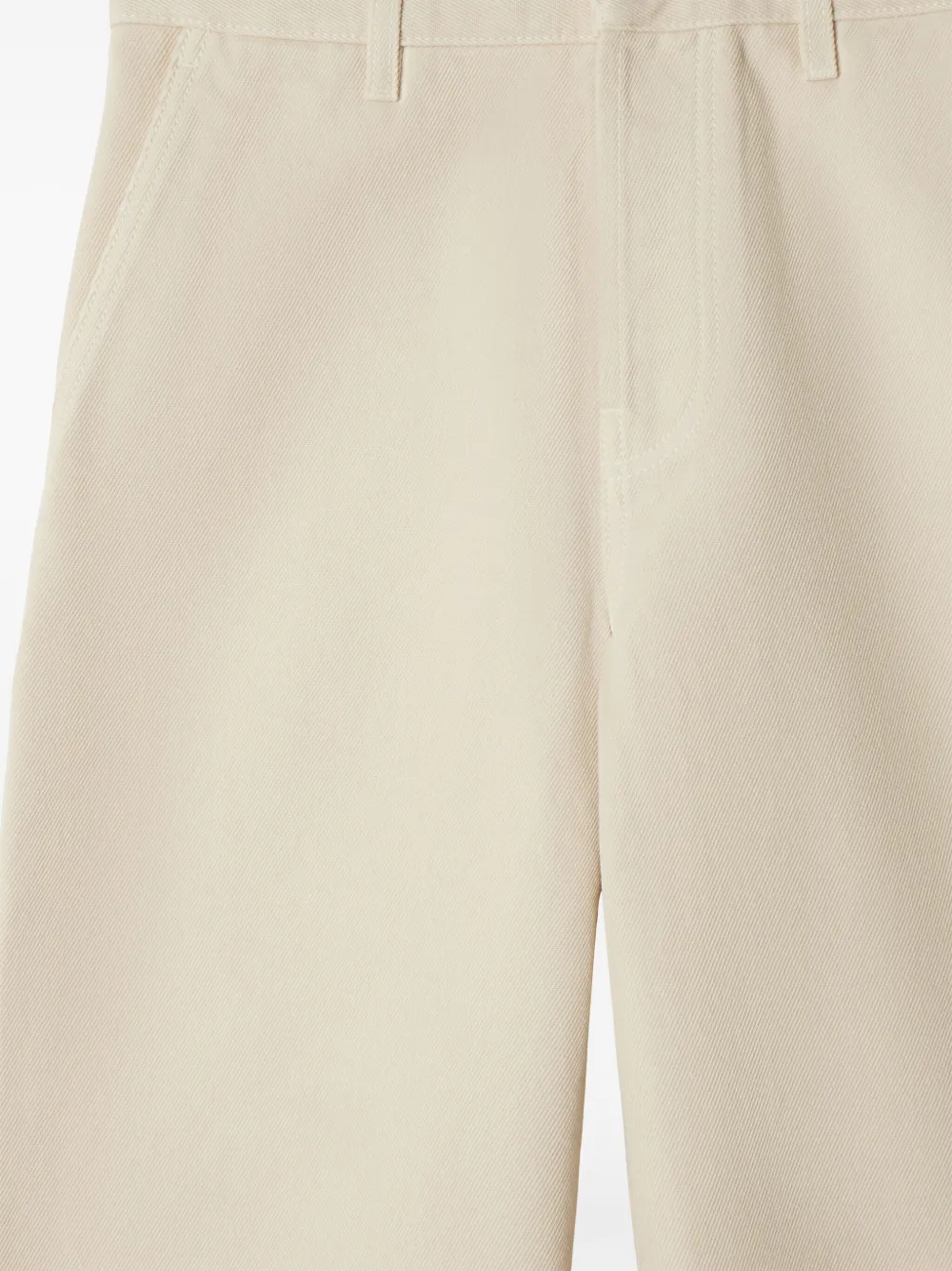 Burberry Straight broek met borduurwerk Beige