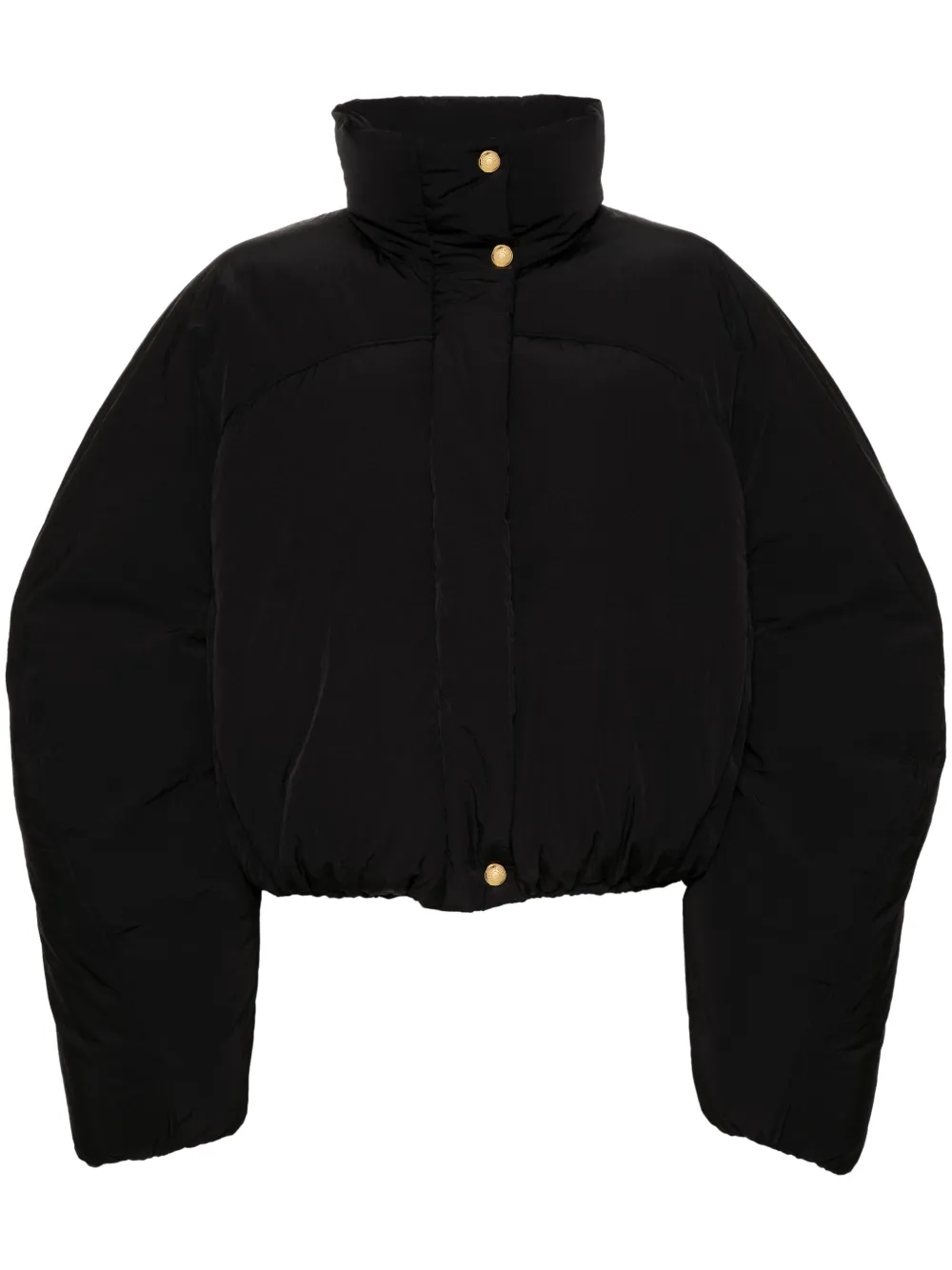 Jacquemus The Caraco Courtyard Blanket donsjack Zwart