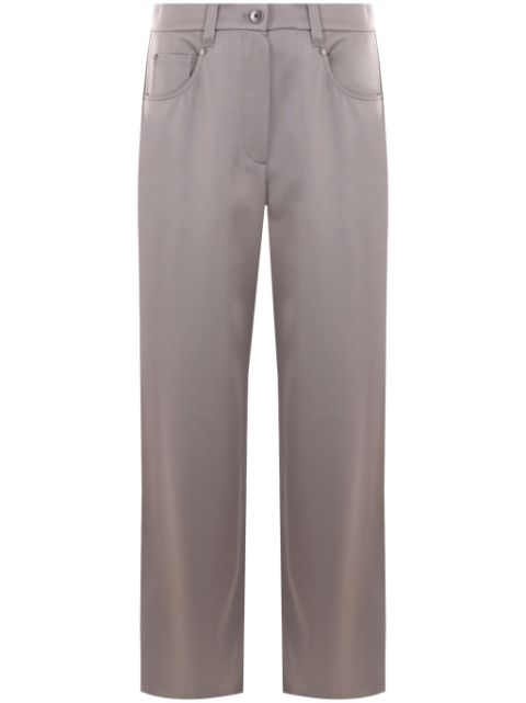 Brunello Cucinelli wide cady-satin trousers Women