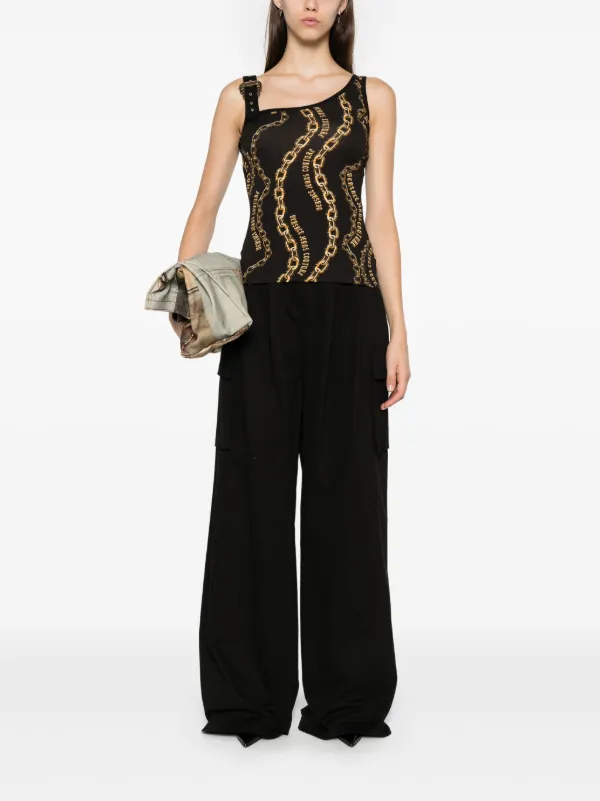 Versace Jeans Couture Black Buckle Tank Top – BlackSkinny