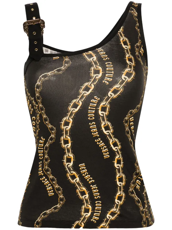 Versace Jeans Couture Black Buckle Tank Top – BlackSkinny