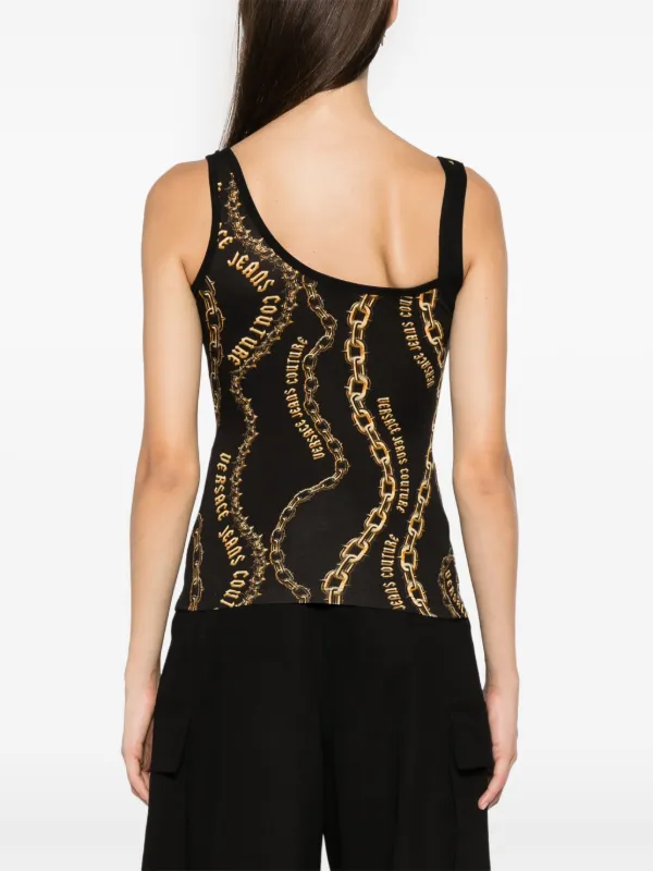 Versace ロゴ タンクトップ | ブラック | FARFETCH JP