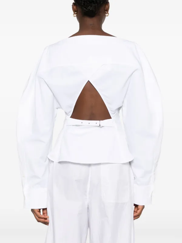 Jacquemus La Chemise Barco Shirt | White | FARFETCH CA