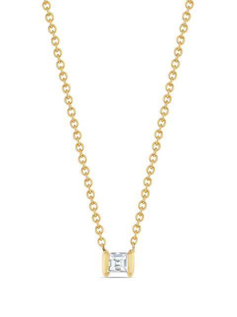 Lizzie Mandler Fine Jewelry collier Mini Anchor en or 18ct pavé de diamants