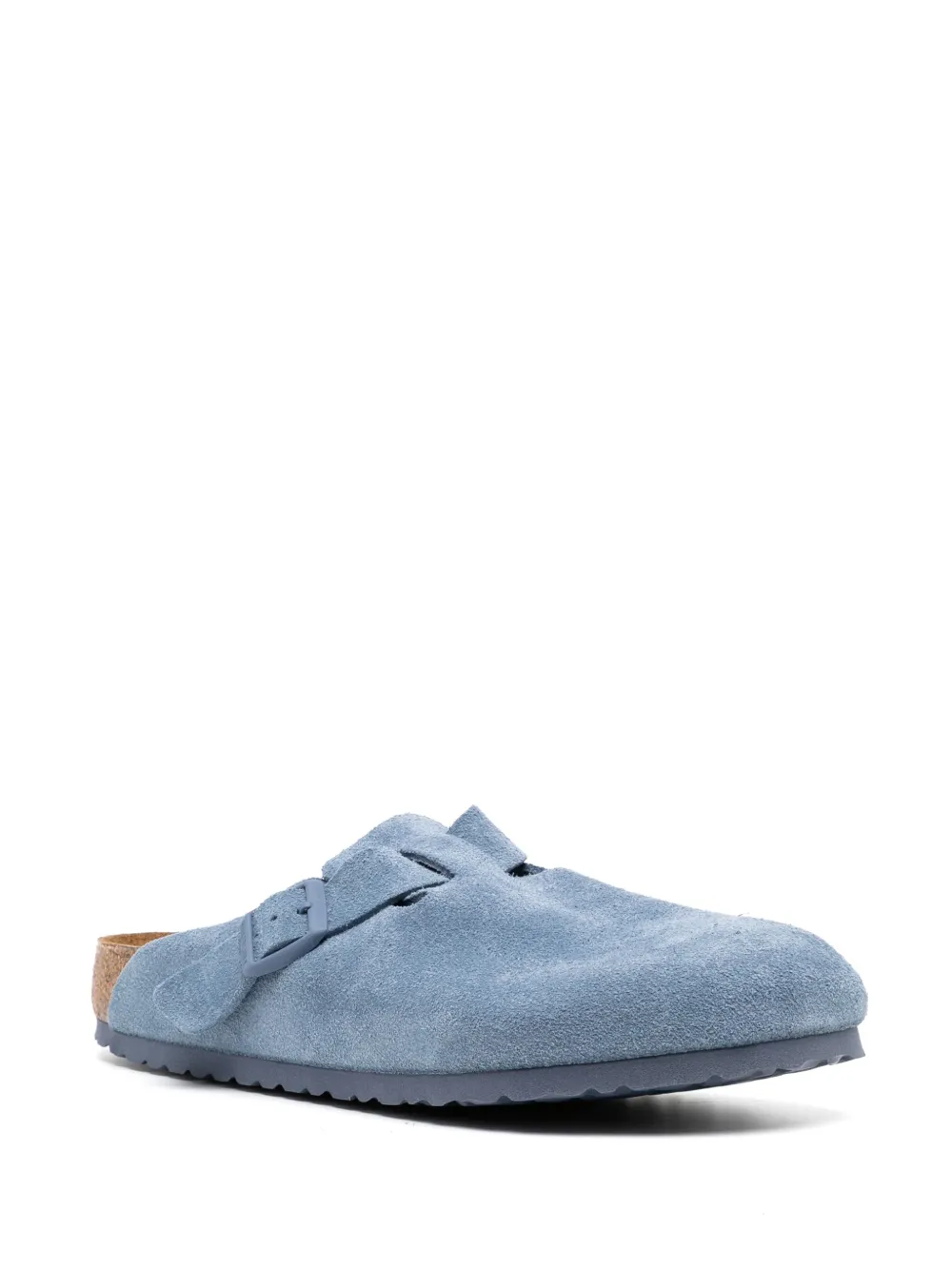 Birkenstock Boston Clog "Suede Elemental Blue"
