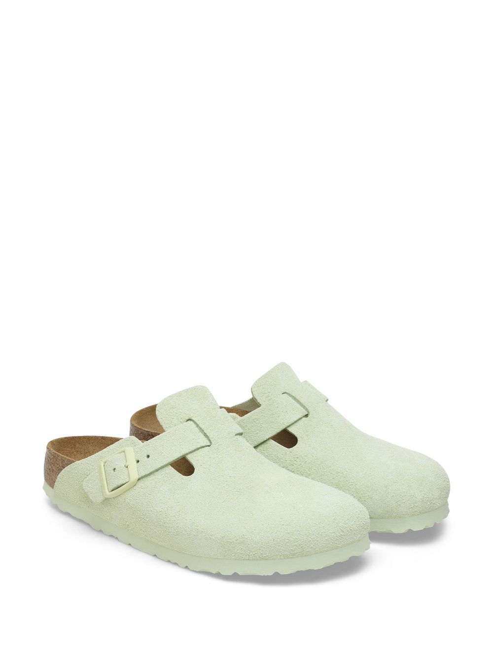 Birkenstock Boston Clog WMNS "Faded Lime" - Groen