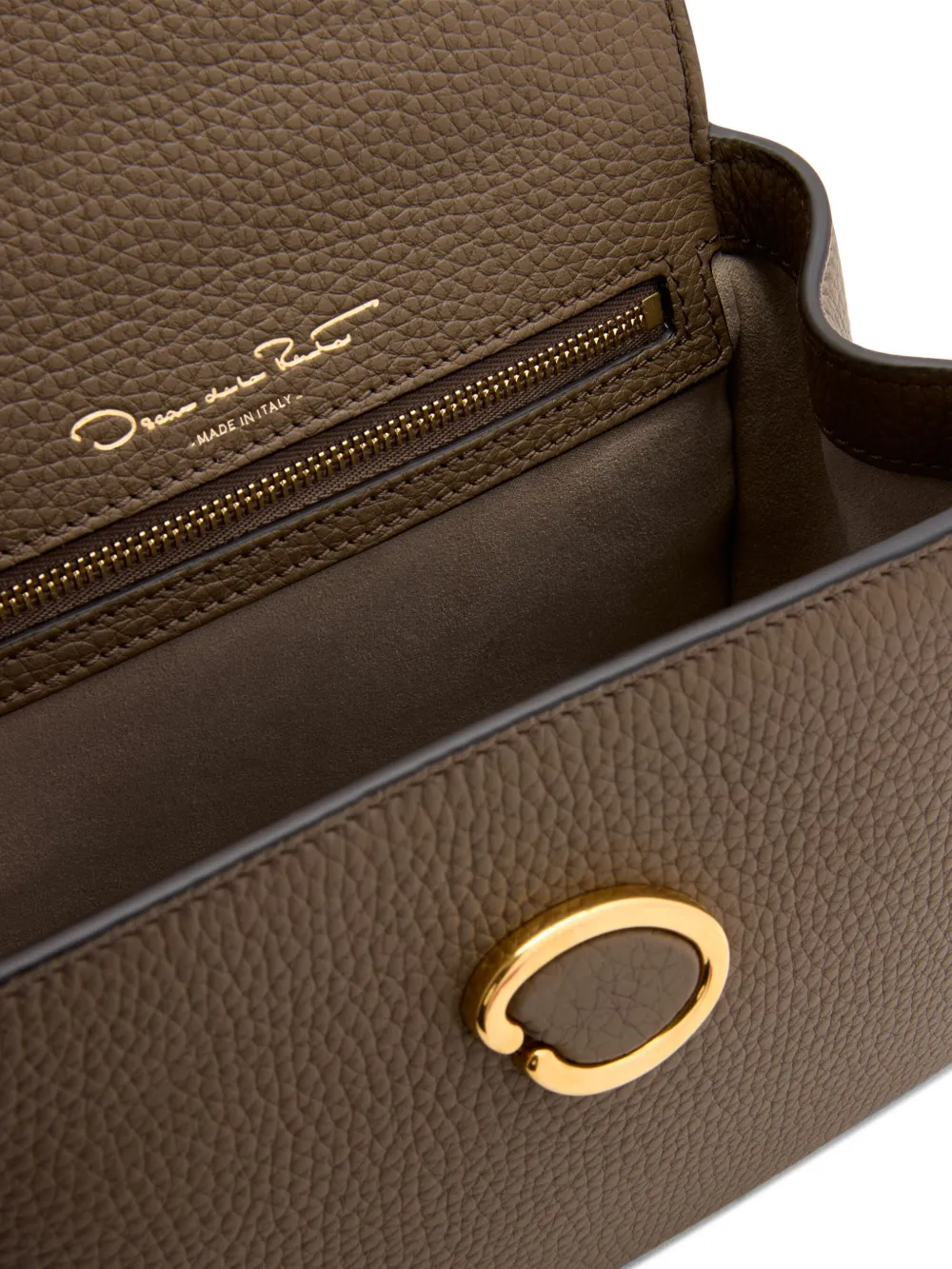 Oscar de la Renta The Mini Poppy tas Bruin