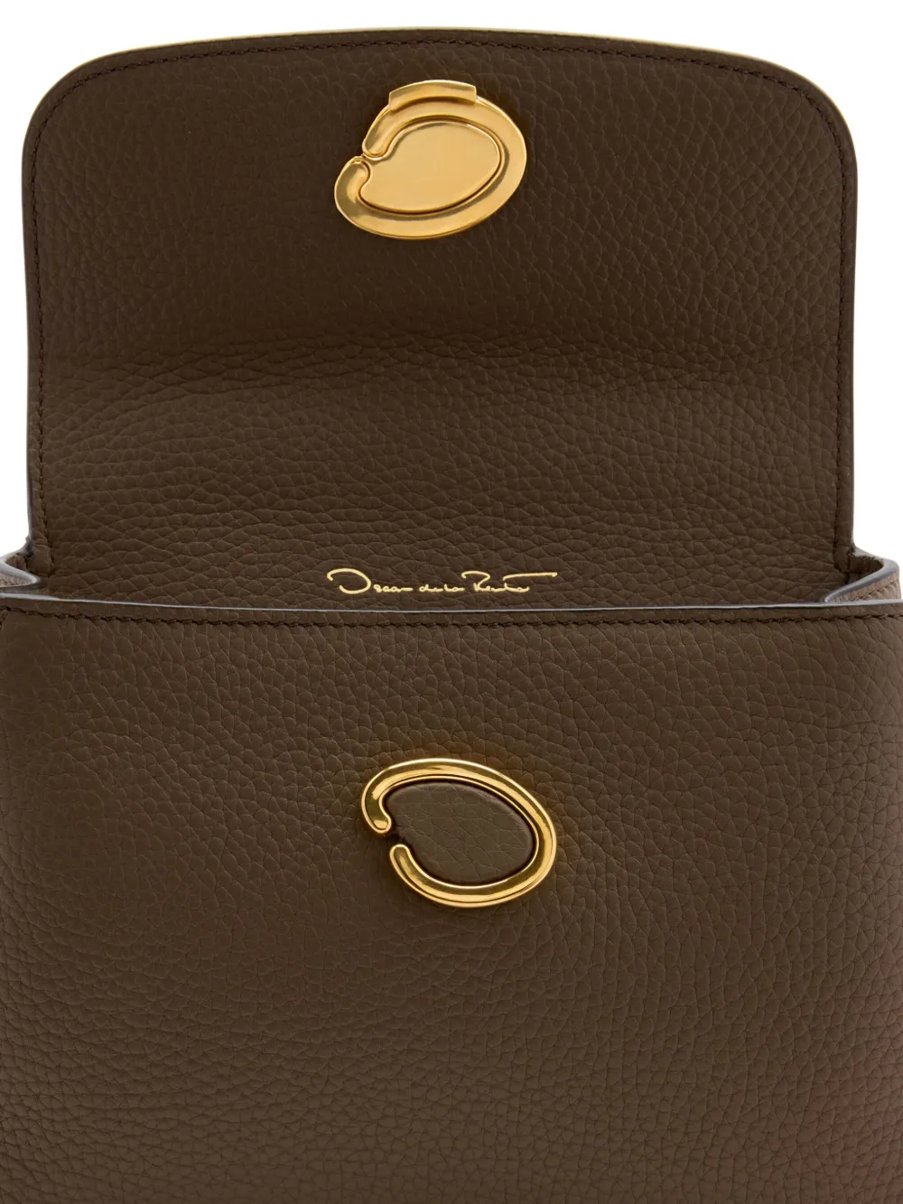 Oscar de la Renta The Mini Poppy tas Bruin