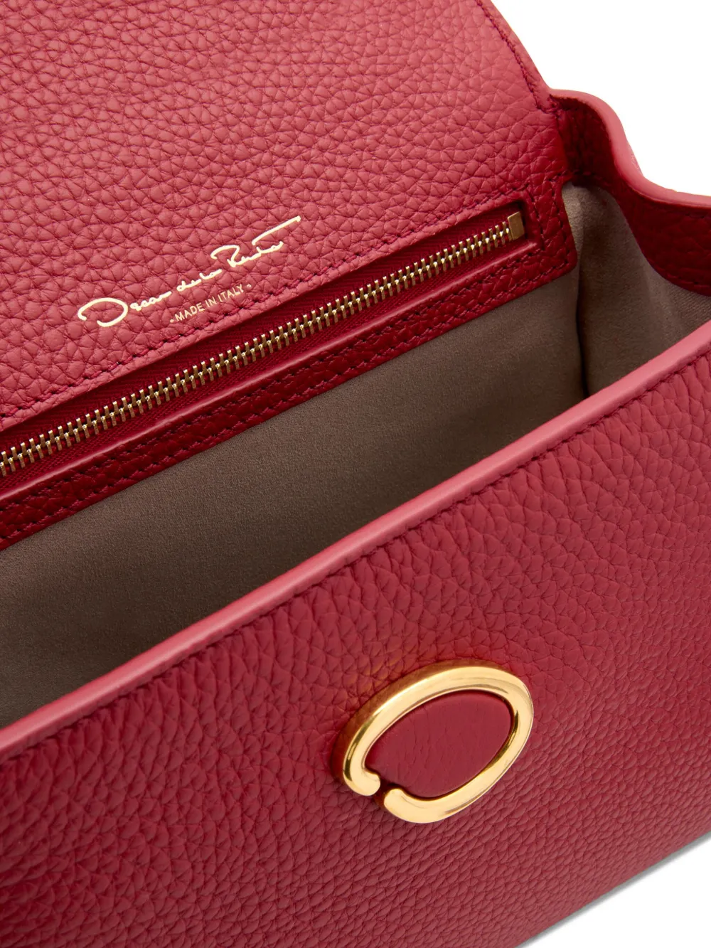 Oscar de la Renta The Mini Poppy tas Rood