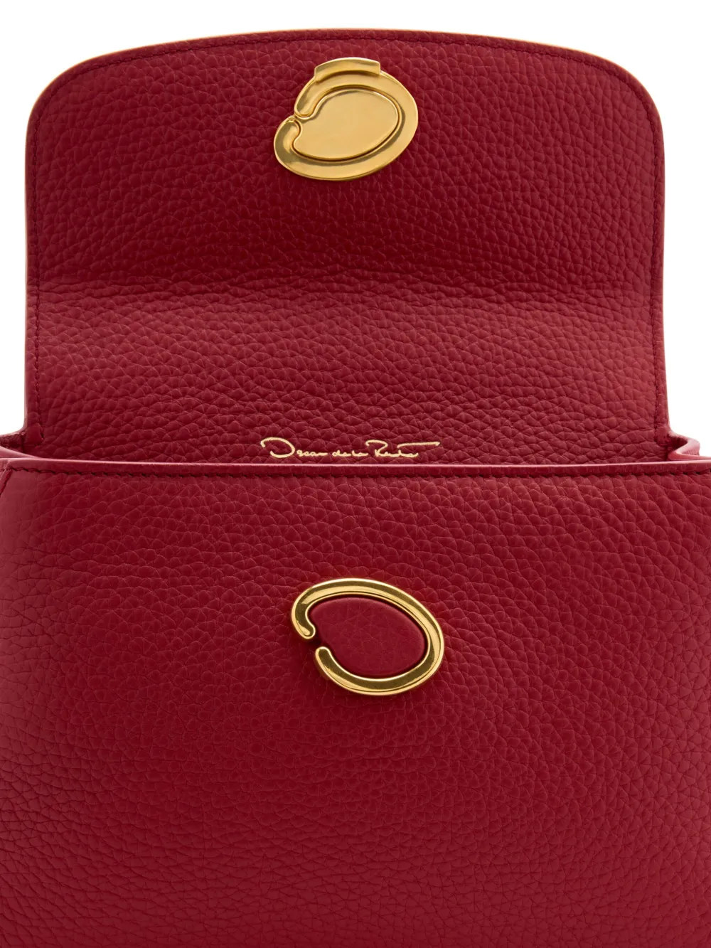 Oscar de la Renta The Mini Poppy tas Rood
