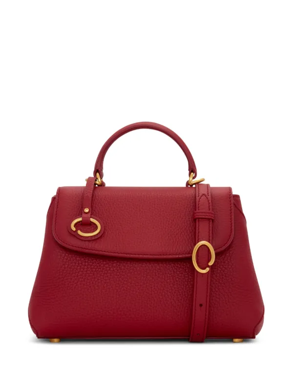 Oscar de la Renta The Mini Poppy Bag in Red