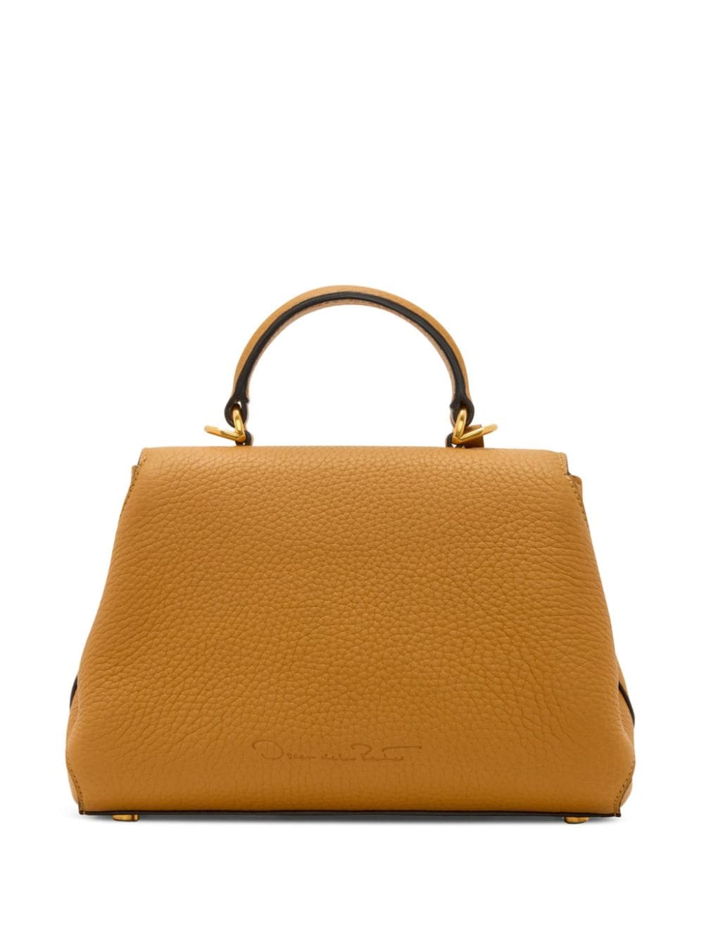 Shop Oscar De La Renta The Mini Poppy Bag In Yellow