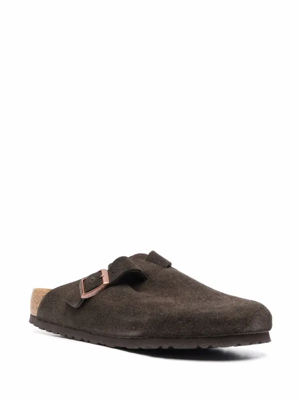 サンダル・ミュール Birkenstock Slipper Boston In Pelle Scamosciata Amazon.com | Birkenstock Unisex's Clogs, Habana Brown, 12