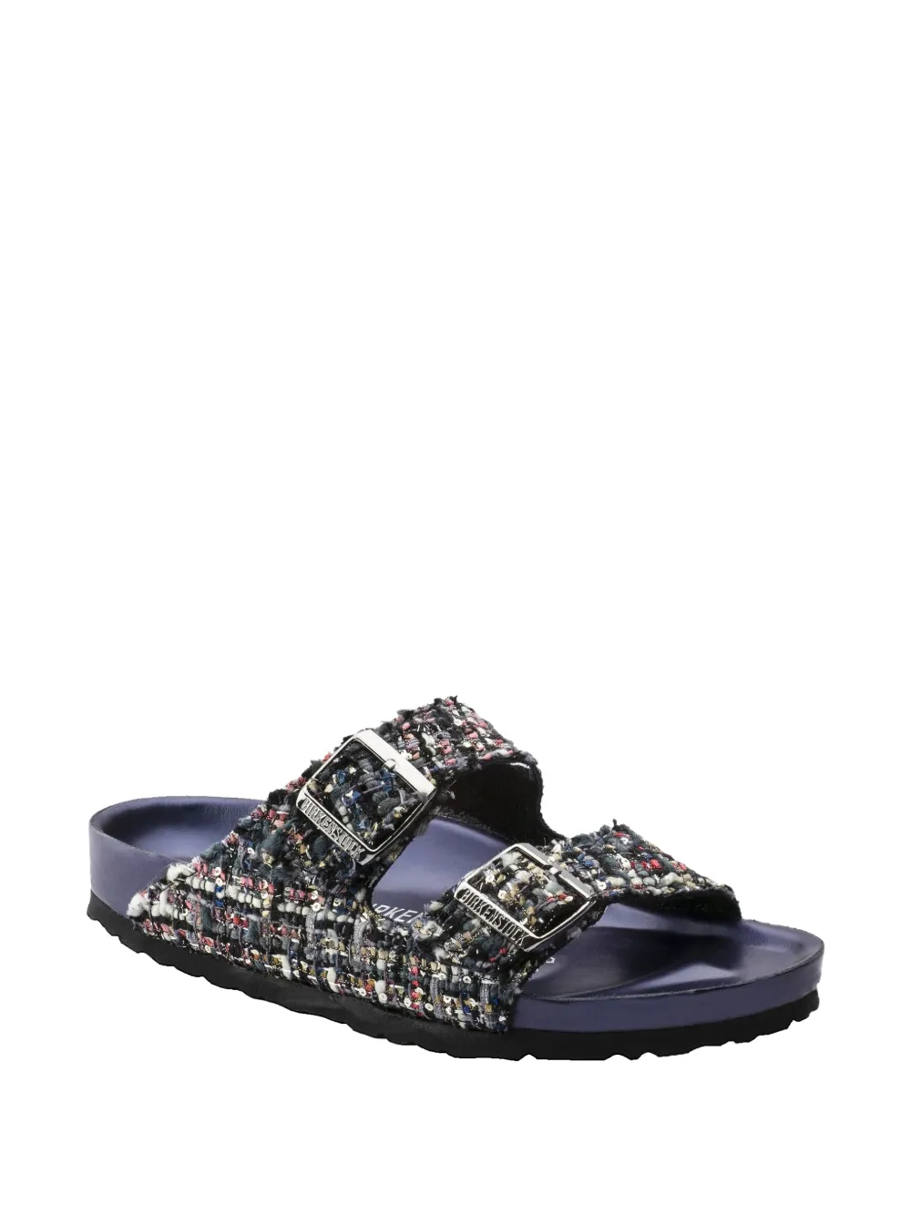 Birkenstock Arizona Tweed buckle-strap sandals Blauw
