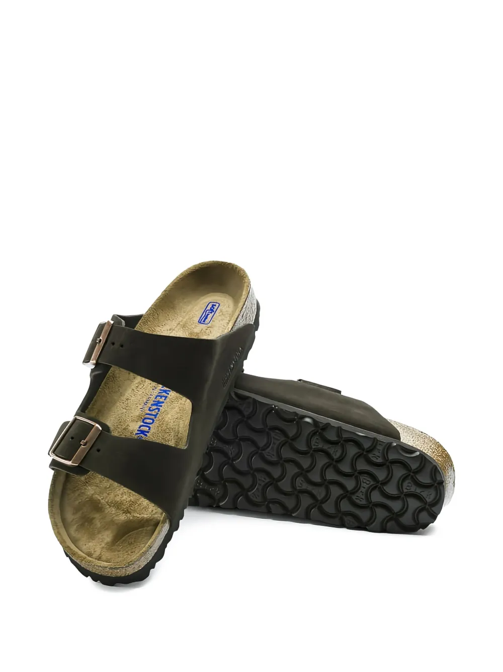 Birkenstock Arizona "Dessert" platte sandalen Grijs