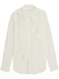 Comme Des Garçons Comme Des Garçons ruffled shirt - White